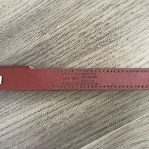 Red Leather Belt